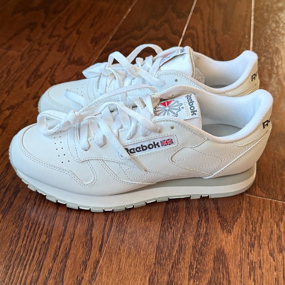 Reebok White Leather Sneakers